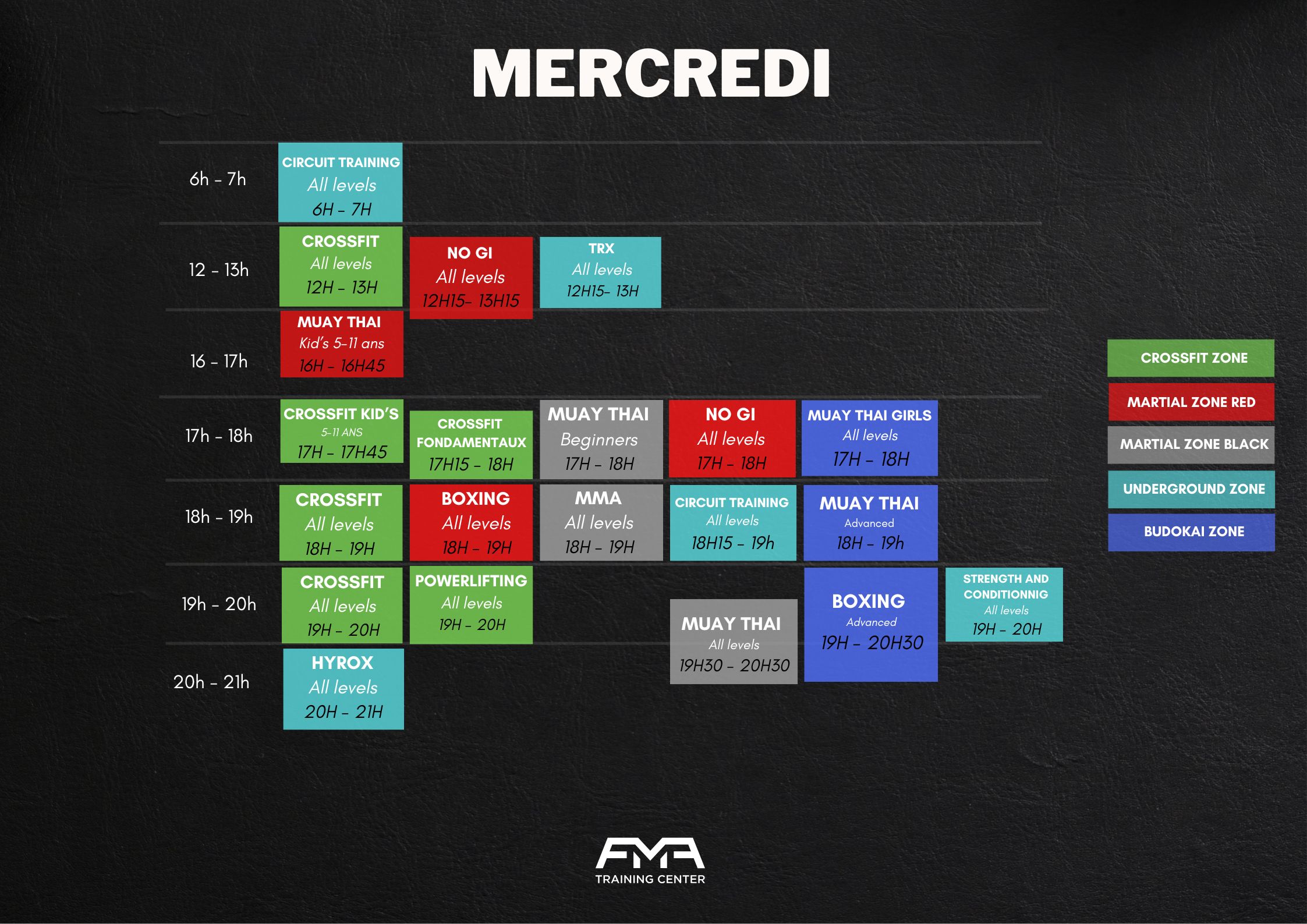 planning mercredi