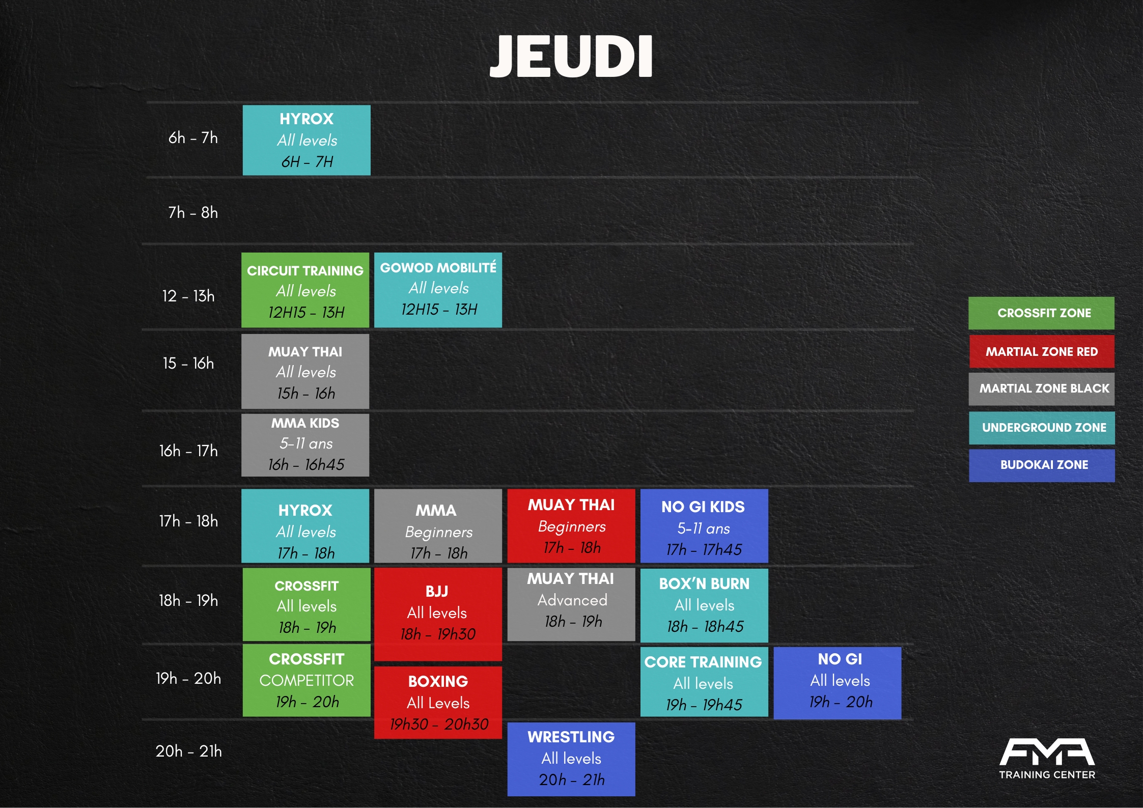 planning jeudi